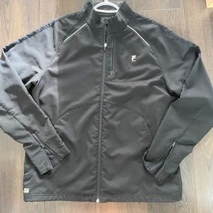 Black Fila Windbreaker